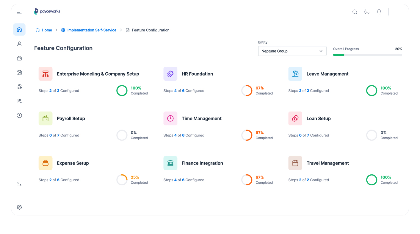 screenshot of Ramco Global Payroll